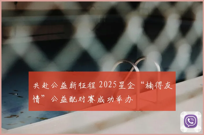 共赴公益新征程 2025星企“楠得友情”公益配对赛成功举办
